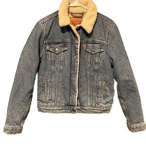 Levi's Sherpa Lined Denim Trucker Jacket, Woman’s Medium